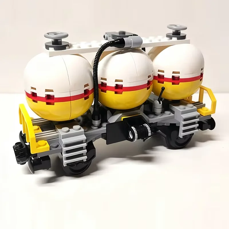 

MOC Building Bricks Railway Transport Tanker Wagon Modular Technology Children Holiday Gifts Assemble Toys Suit City Car Model