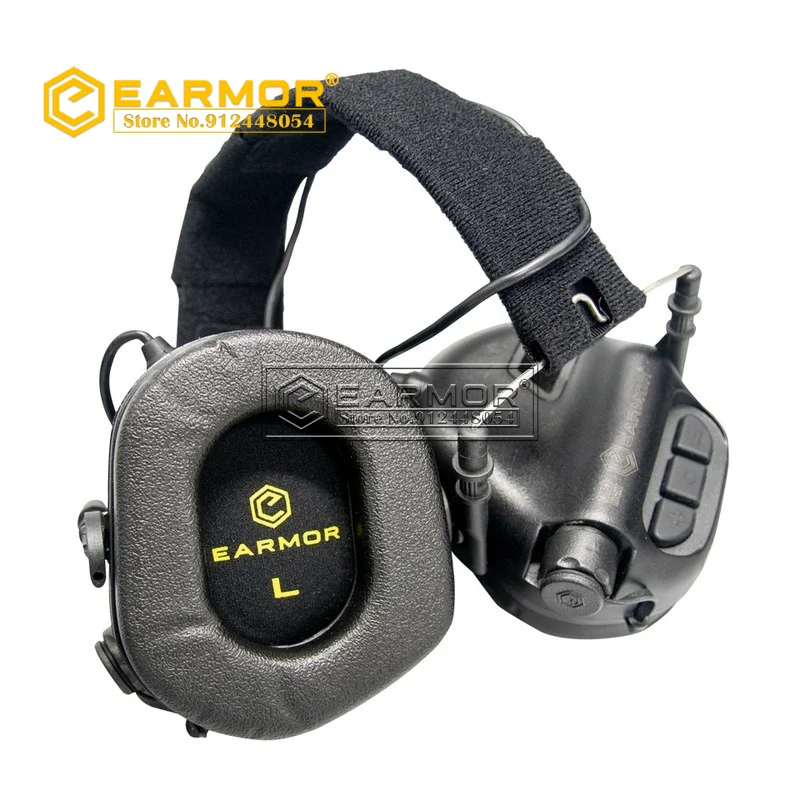 EARMOR 2024 신상 전술 헤드셋, 소음 차단 귀마개, 소음 방지 슈팅 이어폰, NRR 22dB, M31 MOD4