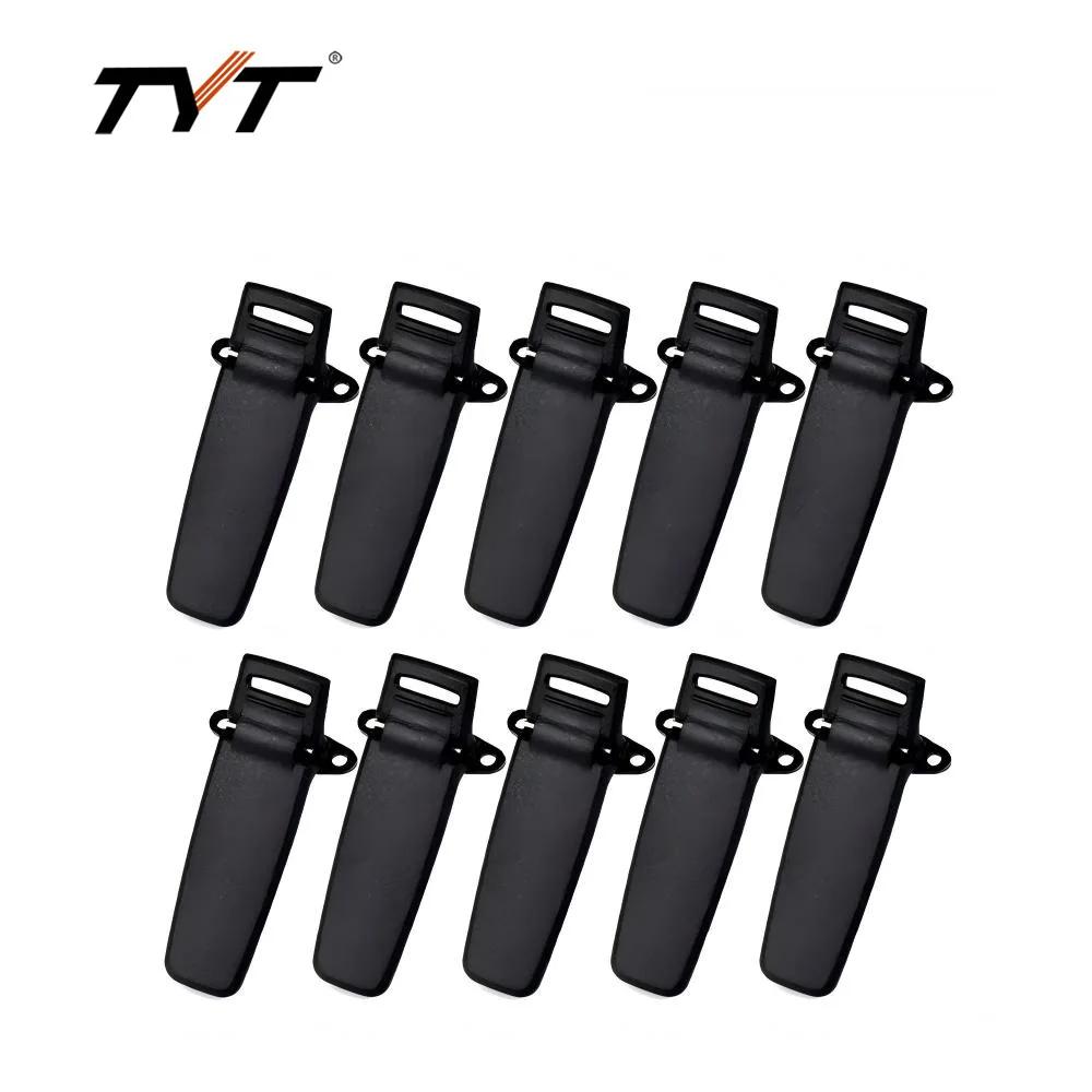 10 шт. зажимы MD-380 для пояса TYT, для рации TYT MD-380, аксессуары для двухсторонней радиосвязи RT3 DMR