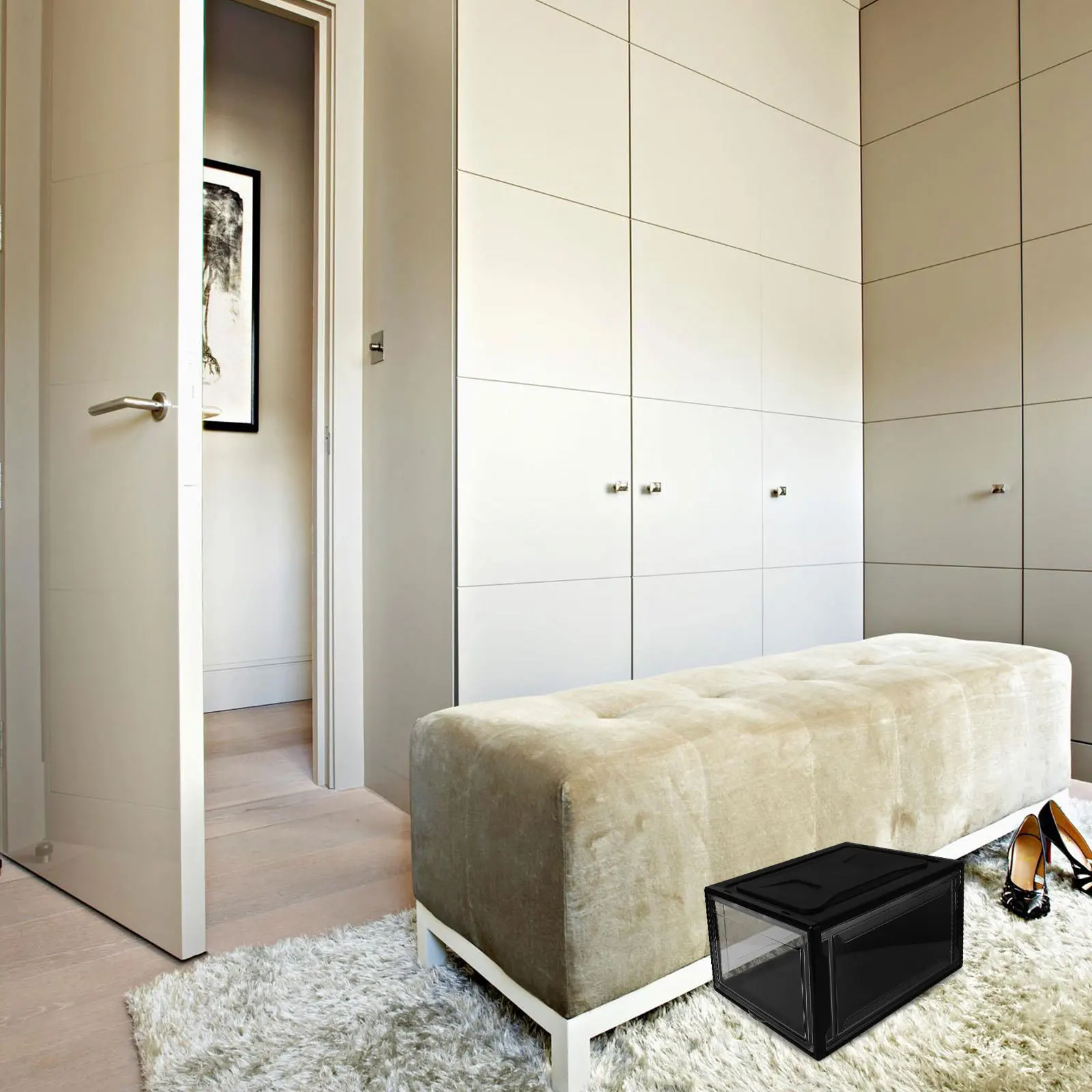 

Transparent Shoe Box Dust-Proof Practical Drawer Style Sneaker Container Household Storage Foldable Stackable Acrylic Pp