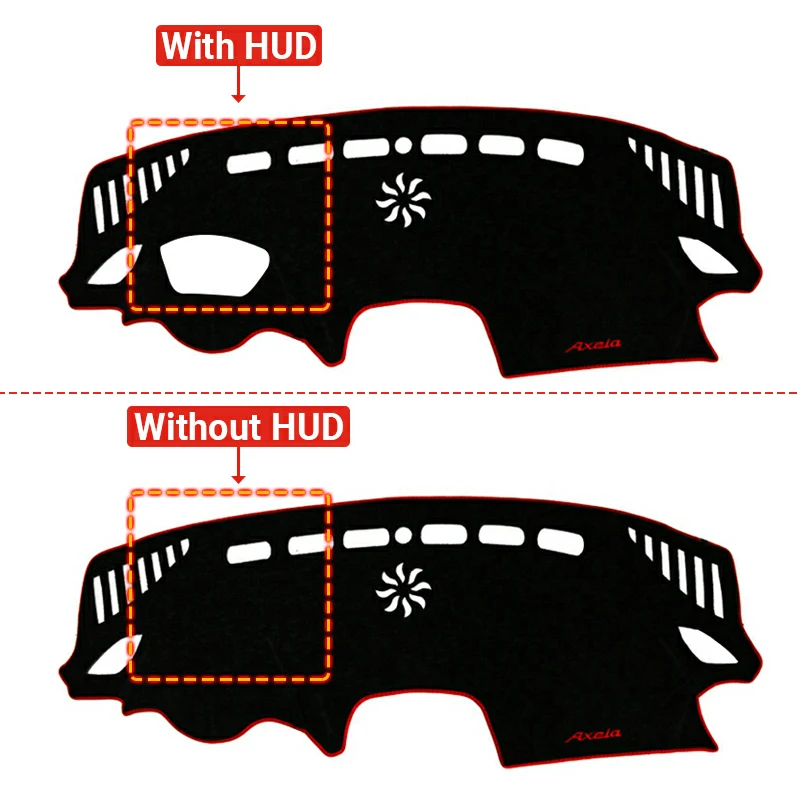 لمازدا 3 BM BN Axela 2014 2015 2016 2017 2018 غطاء لوحة سيارة الشمس الظل حصيرة تجنب منصات مضيئة المضادة للأشعة فوق البنفسجية السجاد الملحقات