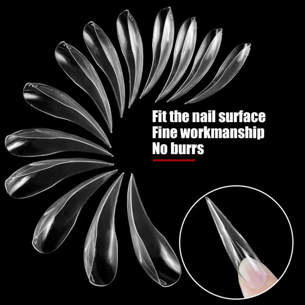 

Diy Manicure Gel Tips 140 Pcs Stiletto Fake Nails for Nail Extension Press on False Nails Tips for Diy Salon Nail Art Full Cover