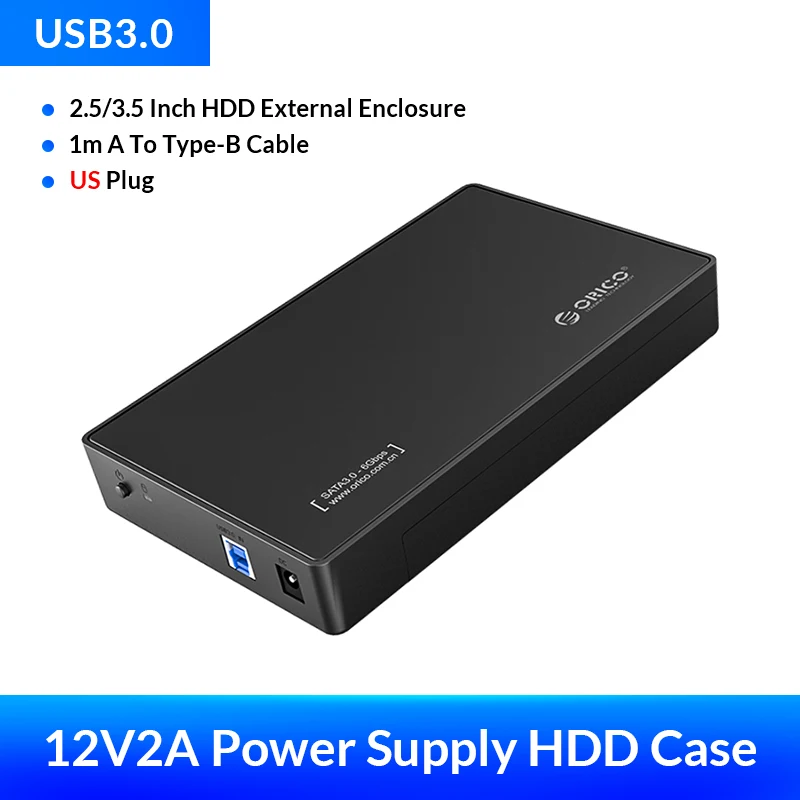 ORICO 3.5 SATA HDD Enclosure USB 3.0 5Gbps