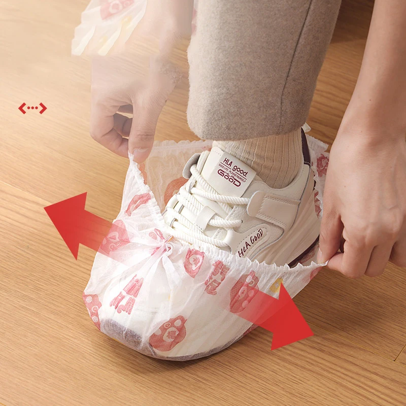 

50/100/150 шт. одноразовые утолщенные бахилы в форме кошачьих лапок, средства для уборки и гигиены, бахилы для путешествий и отелей