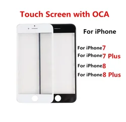 Outer Screen For Phone 7 A1778 / 7Plus  A1784 / 8 A1905 / 8Plus A1897 Touch Panel LCD Display Front Glass Repair Parts + OCA