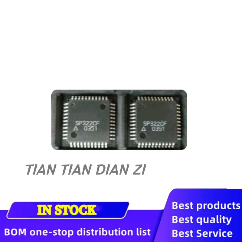 2pcs/lot SP322CF SP322CF-L QFP44 package ic chips in stock