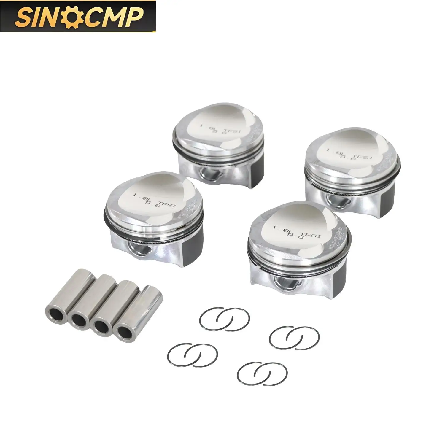 

Generation Piston Assembly 2nd 4 Pistons With Pins Buckle Rings EA888 1.8T 21mm Engines & Components Pistons Parts 1Set