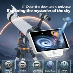 X12 Electronic Eyepiece Recorder, WiFi Telescope, Stargazin, Professional Planetary Camera, HD Camcorder, Astronomical, 5.0