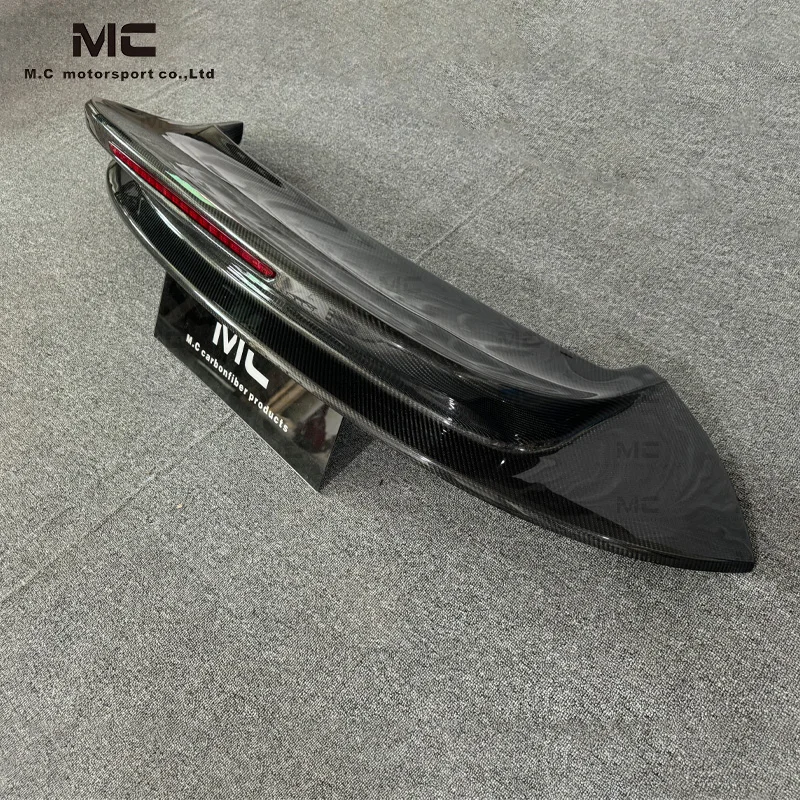 Real Rear Wing Spoiler SC Style For porsche 911 992 carbon fiber duck spoiler Rear Ducktail