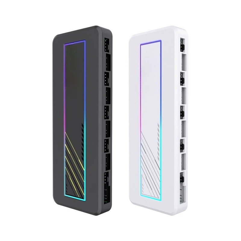 

USB2.0 temperature display ARGB controller chassis fan screen digital display water cooling hub