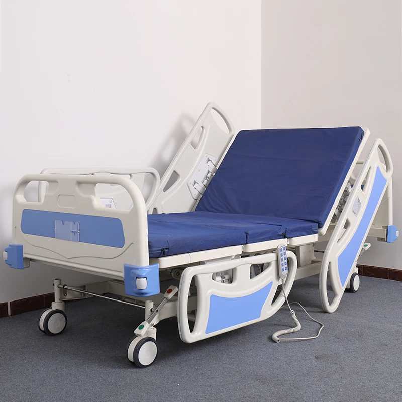 Latest Technology R&D electric five-function hospital bed 4 crank automatic hospital bed