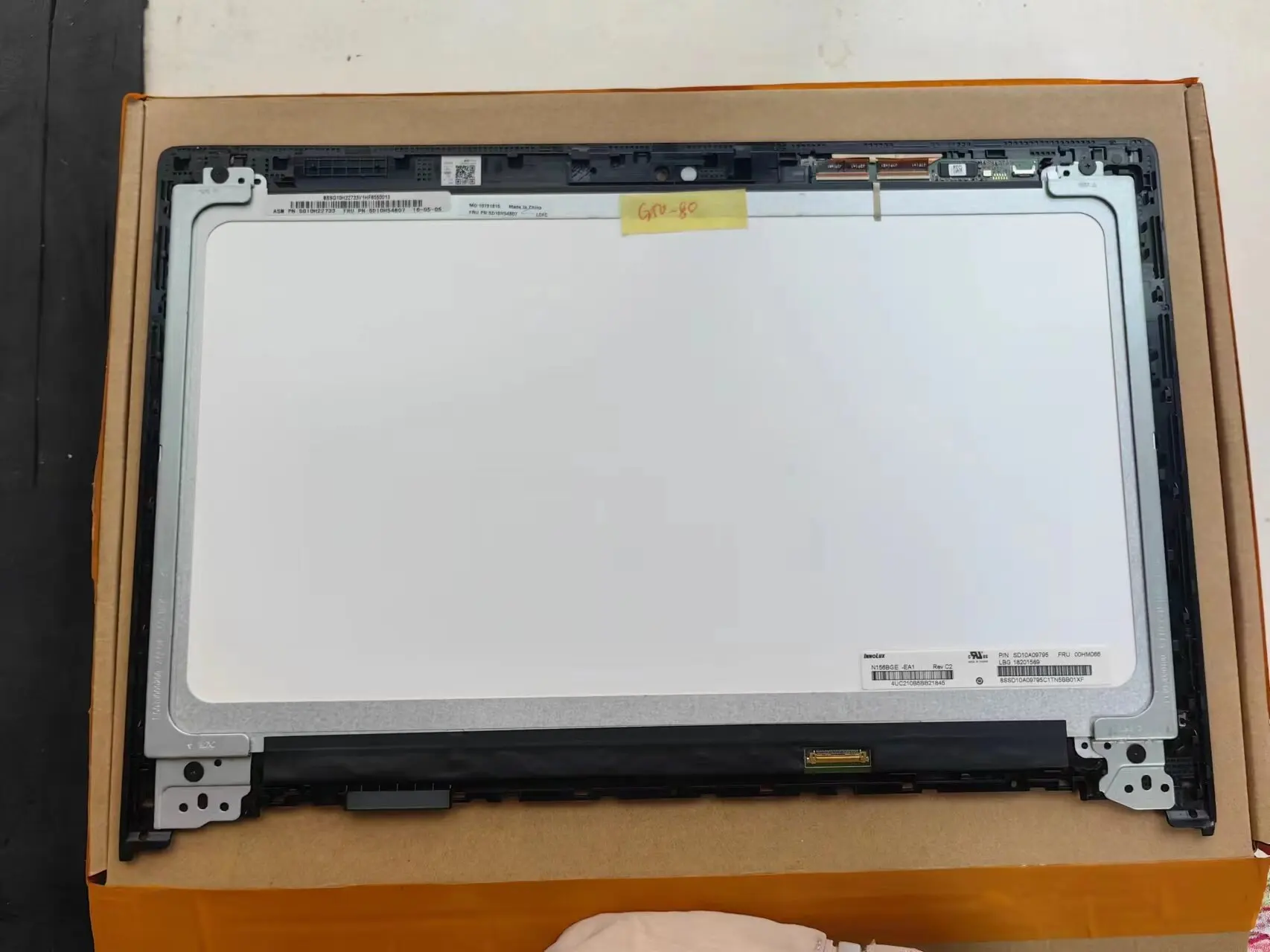 5D10H54807 FOR Lenovo G50-80 15.6 inch LCD DISPLAY with TOUCH GLASS Digitizer  Full Assembly 1366X768