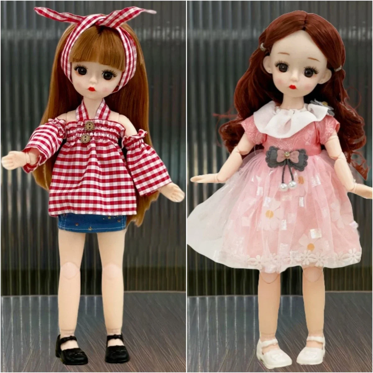 30 cm lange Haare Puppe 1/6 BJD süße Puppe Dress Up Prinzessin Mädchen Spielzeug Weihnachtsgeschenk Geburtstag Überraschung