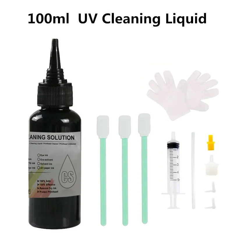 1000ML UV Cleaning Liquid For Epson Roland Mimaki UV Printer Cleaning Fluid For UV Printhead Cleaning Solution UV Ink Cleaner