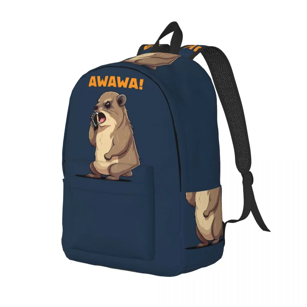 

Rock Hyrax Awawa на телефоне, рюкзак Dassi, рюкзак, детская сумка для книг, школьная сумка, сумки на плечо для мужчин и женщин