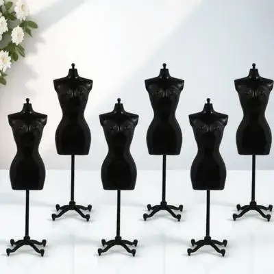 6 stuks mini-jurkhouders kunststof sterke ondersteuning kreukvrije display kostuums t-shirts sieraden kinderen verjaardagen Kerstmis