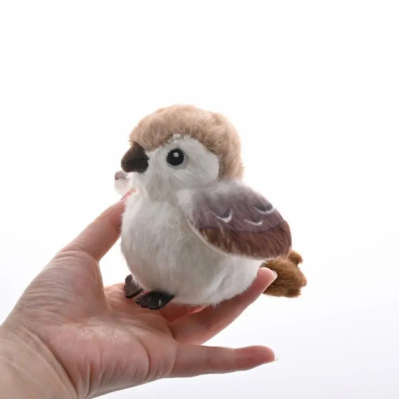 Cute Bird Plush Pendant Cartoon Chubby Bird Parrot Sparrow School Bag Keychain Exquisite Birthday Gift Car Pendant