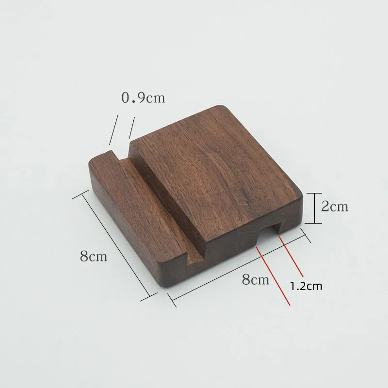 Universele massief houten mobiele telefoonrekken Eenvoudige bureaustandaardhouder voor mobiele telefoon Tablet PC E-reader Draagbare mobiele telefoonhouder