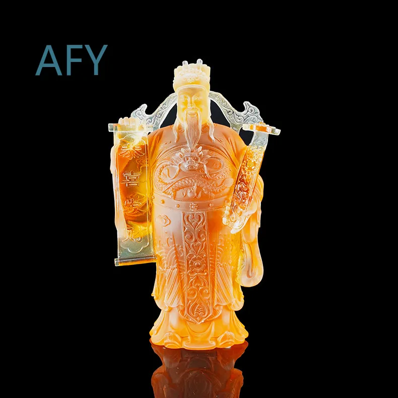Glazed Buddha Statue Crystal Buddha Statue for Home Decor Temple Decoration Religious Gift for Buddhism Practice for All