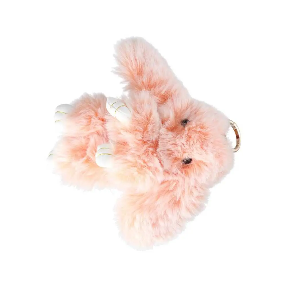 자동차 펜던트 키링 자동차 참 가방 펜던트 봉제 토끼 키링 토끼털 키체인 봉제 토끼 키체인 푹신한 장난감 인형