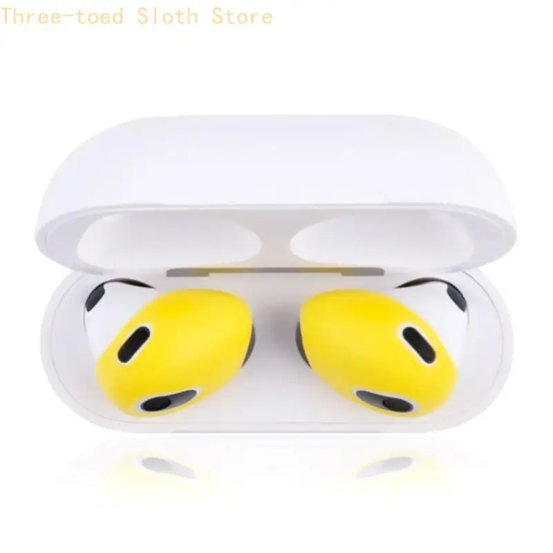Bonbonfarbene Ohrstöpsel für Pods, 3 Ohrstöpsel, In-Ear-Ohrhörer, Ohrpolster, Kopfhörer-Abdeckungen, Ohrpolster, buntes Silikon – Detail 5