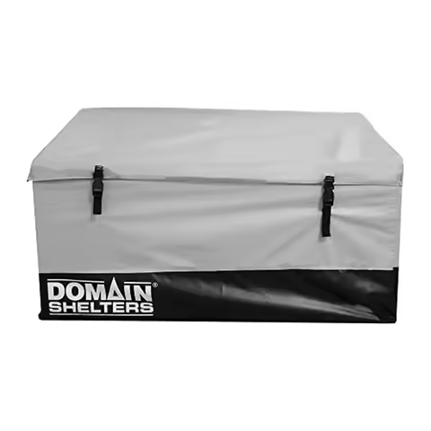 Outdoor Garden Storage Container Deck Box w/Removable Weather Bars &amp; Durable Clip Buckles