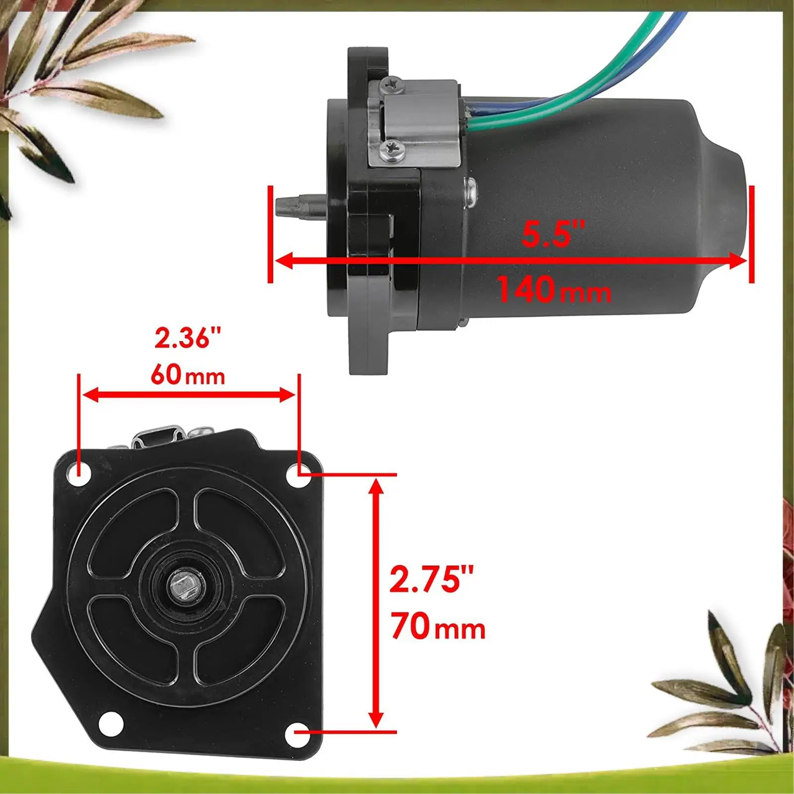 AB98-6D8-43880 Outboard Tilt Trim Motor Fit For Outboard 4 Stroke 75Hp-100Hp