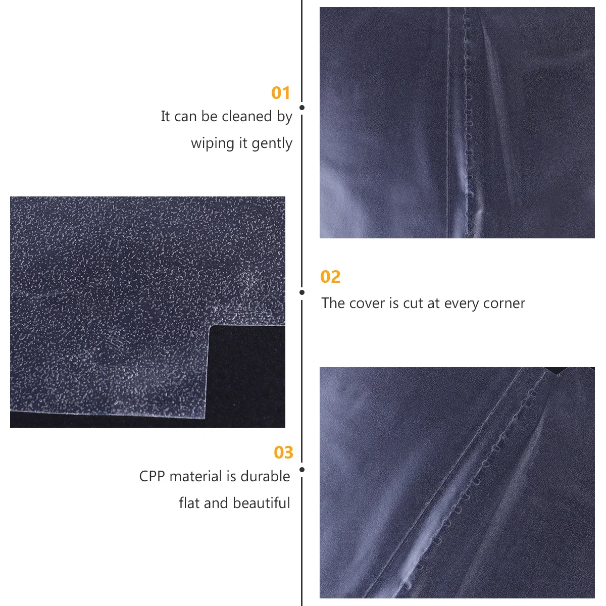 

10Pcs Plastic Book Cover Clear Transparent Protective Sleeve for Textbooks Students Waterproof Dust Resistant School Book Cover