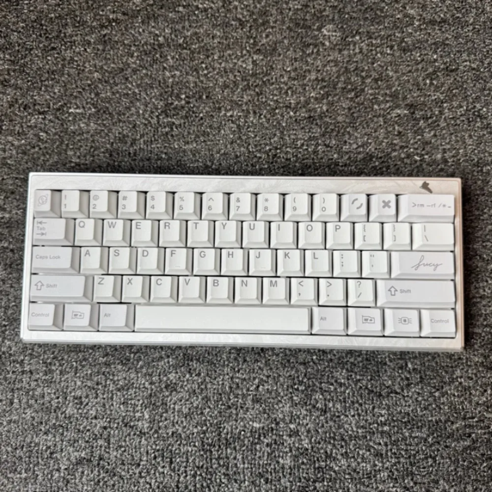 KBD LUCY Replica Theme Keycaps Set PBT Cherry Profile Custom Original Handmade Five Sided Sublimation 7U Compatible with ALICE40