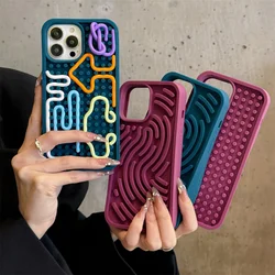 Funny DIY Pattern Phone Case For iPhone 15 Pro 12 13 14 Pro Max Cover Shockproof Silicone Cases For Apple 14pro 16 Cute Funda