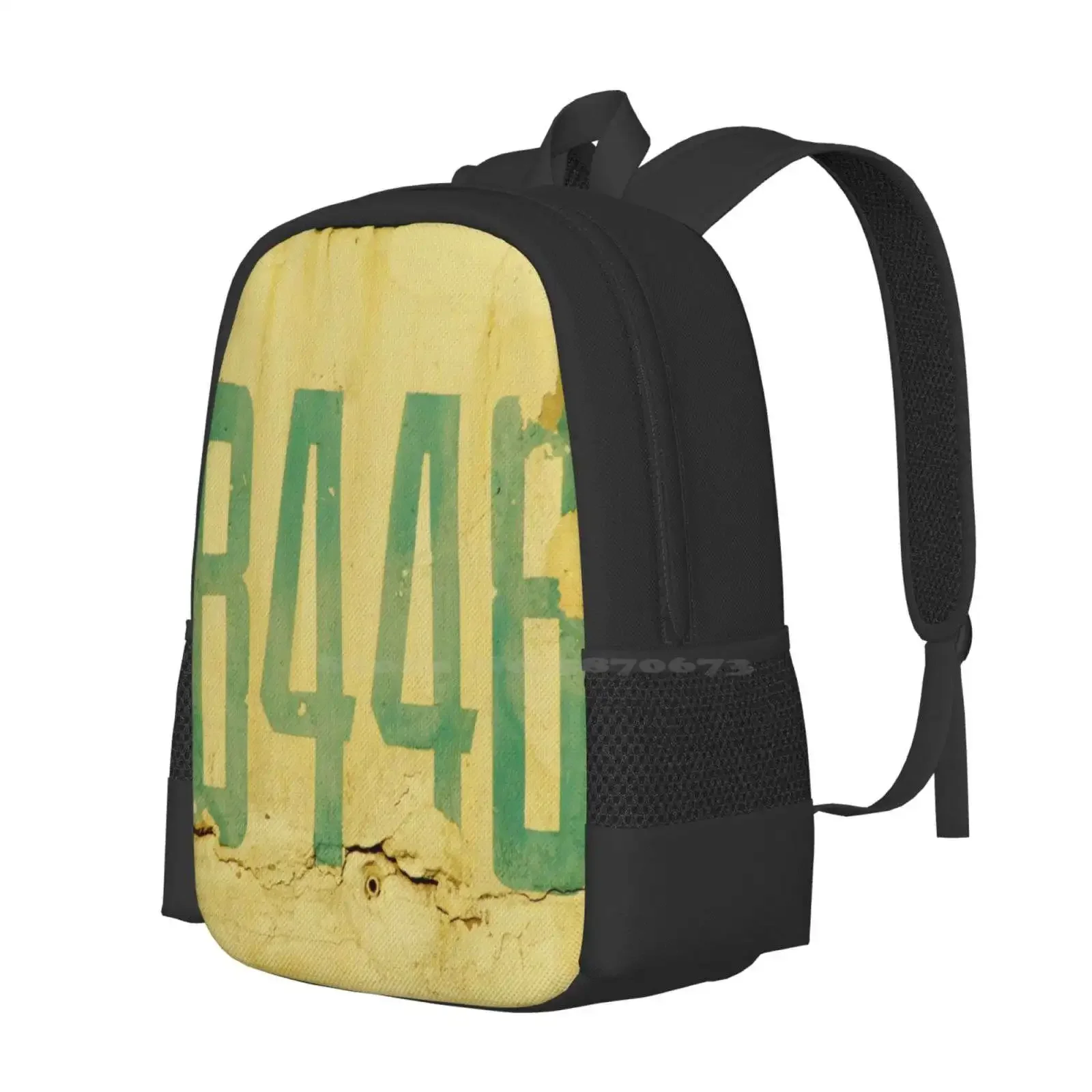 The Secret Code Hot Sale Schoolbag Backpack Fashion Bags Old Numbers Peeling Retro Abstract Quirky Minimalist Minimalism Urban