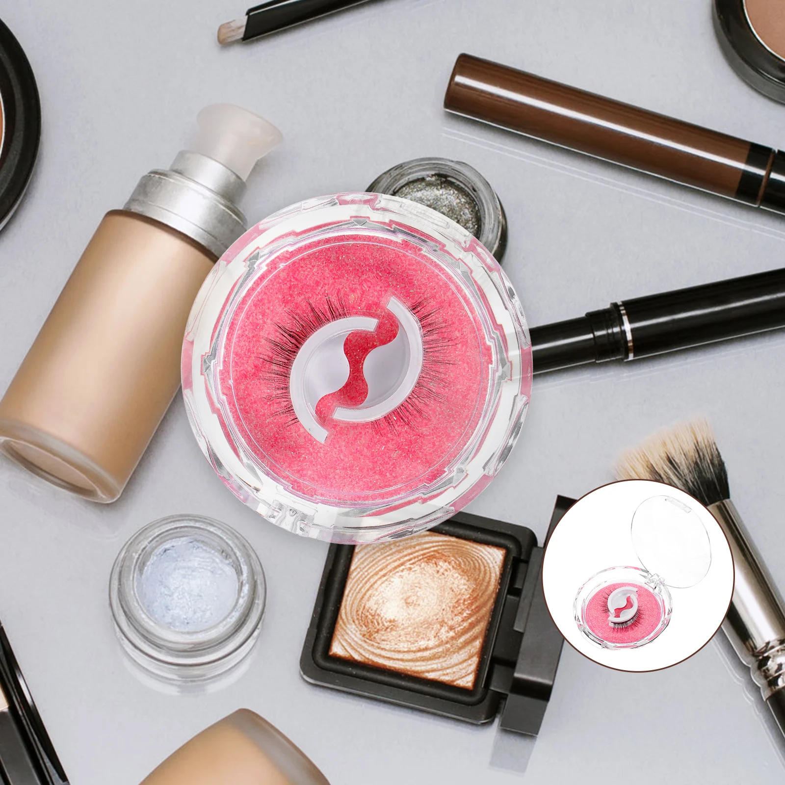 1 ペア自己粘着つけまつげナチュラル長持ちエクステンションまつげパーティーメイクまつげパック女性の目の装飾