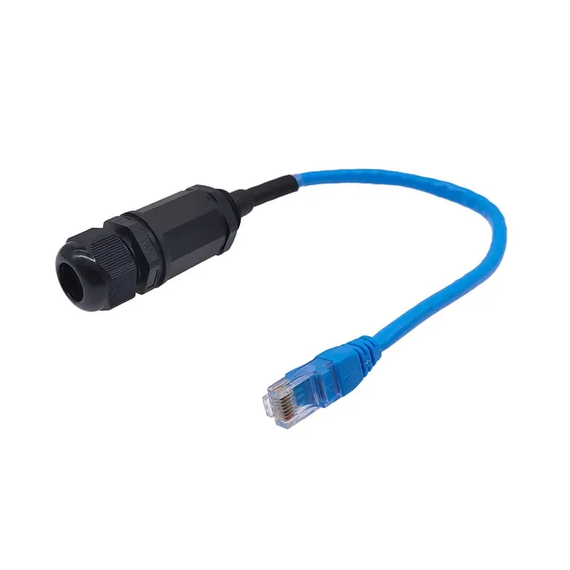 conector-rj45-a-prova-d'Agua-interface-ethernet-m22-adaptador-de-rede-lan-cat6-blindado-para-montagem-em-painel-cabo-de-25cm