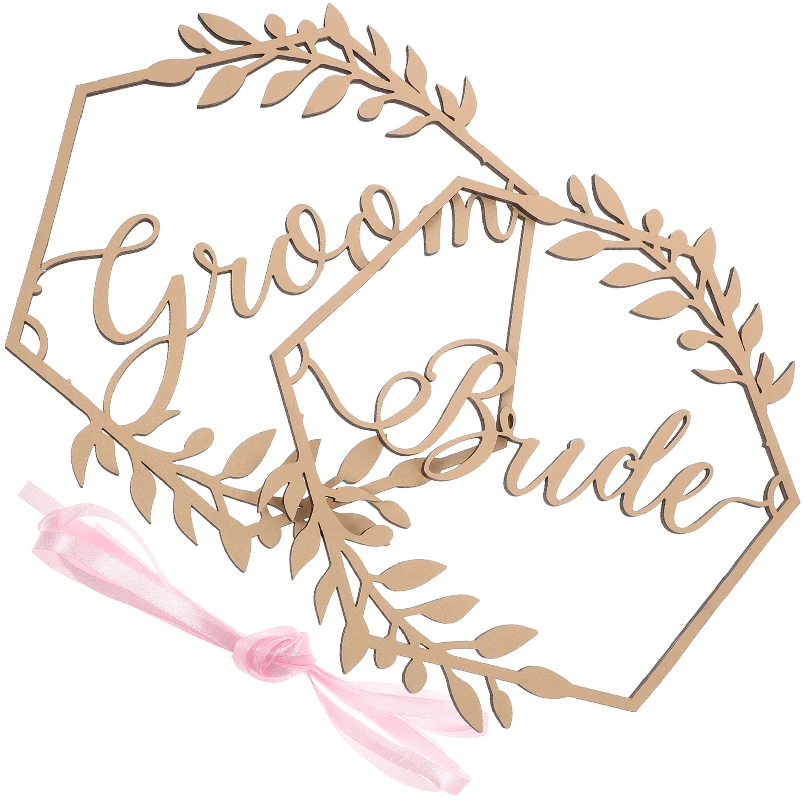 

1Set Wedding Chair Signs Bride Groom Decorations Engagement Party Supplies Wooden Reserved Signs Photo Props Chair Sign