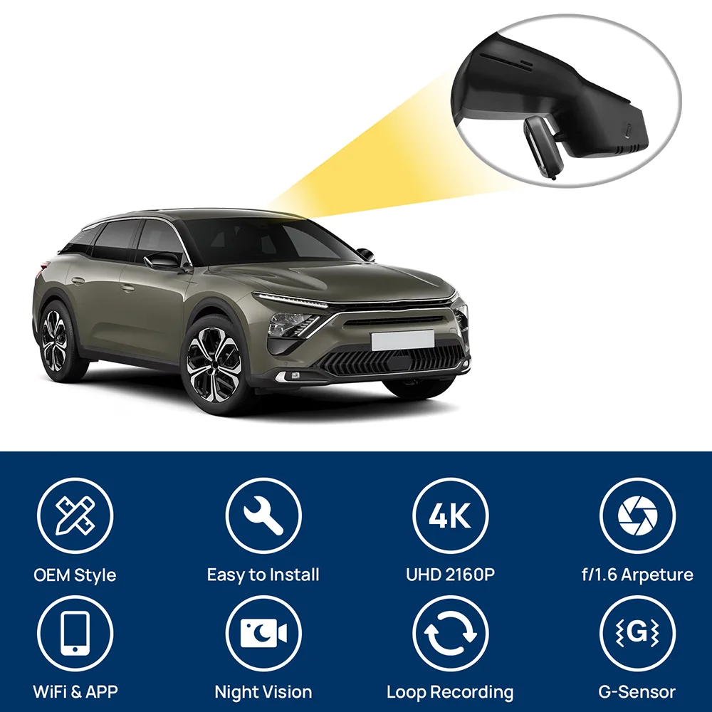 KXKJCAR مخصص OEM نمط التوصيل والتشغيل لسيتروين C5 X نموذج سنة 2021 إلى 2023