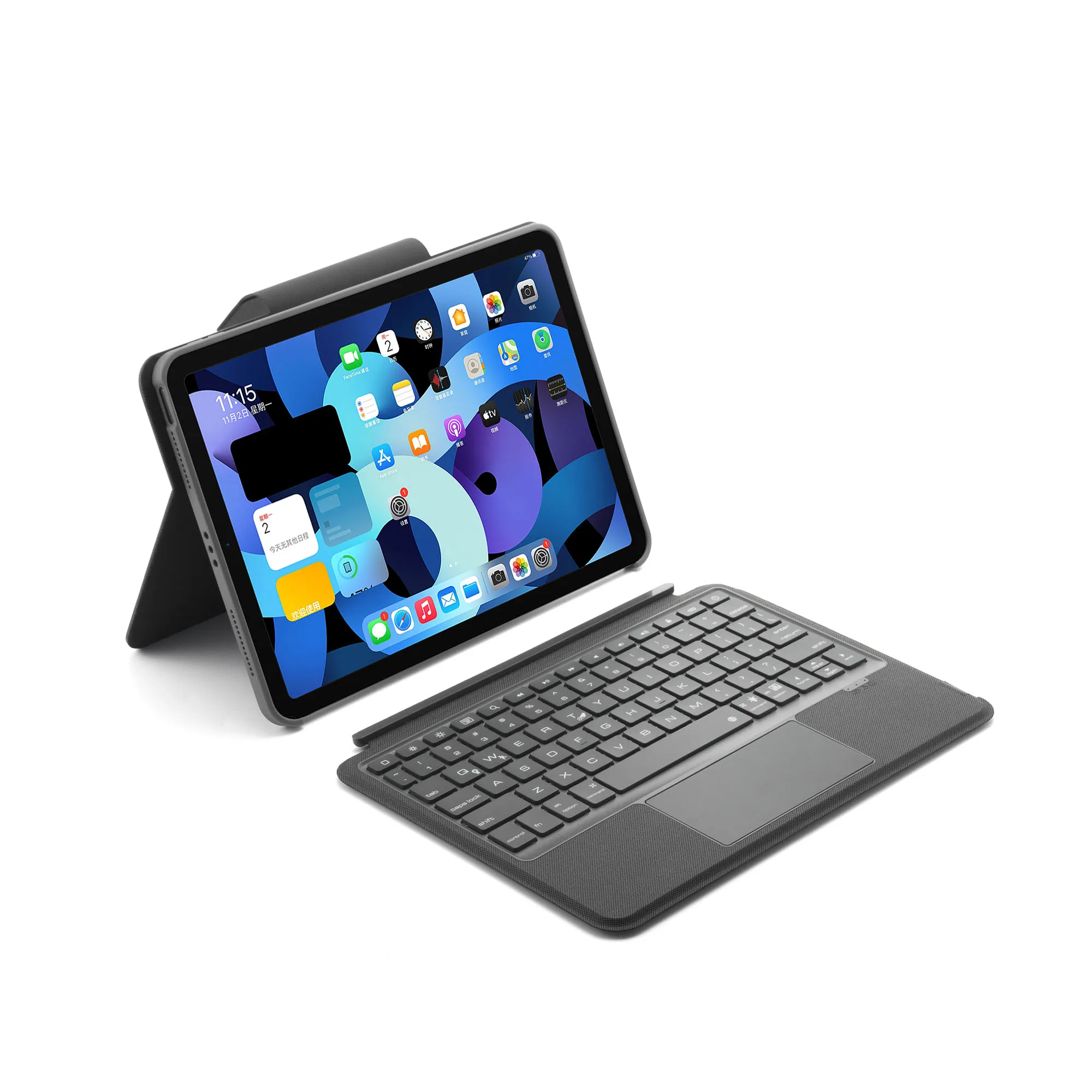 

Magic Keyboard Folio for iPad Pro 11 2021,Magnetic Detachable iPad Pro 11 2022 Case Touchpad Keyboard Korean Spanish