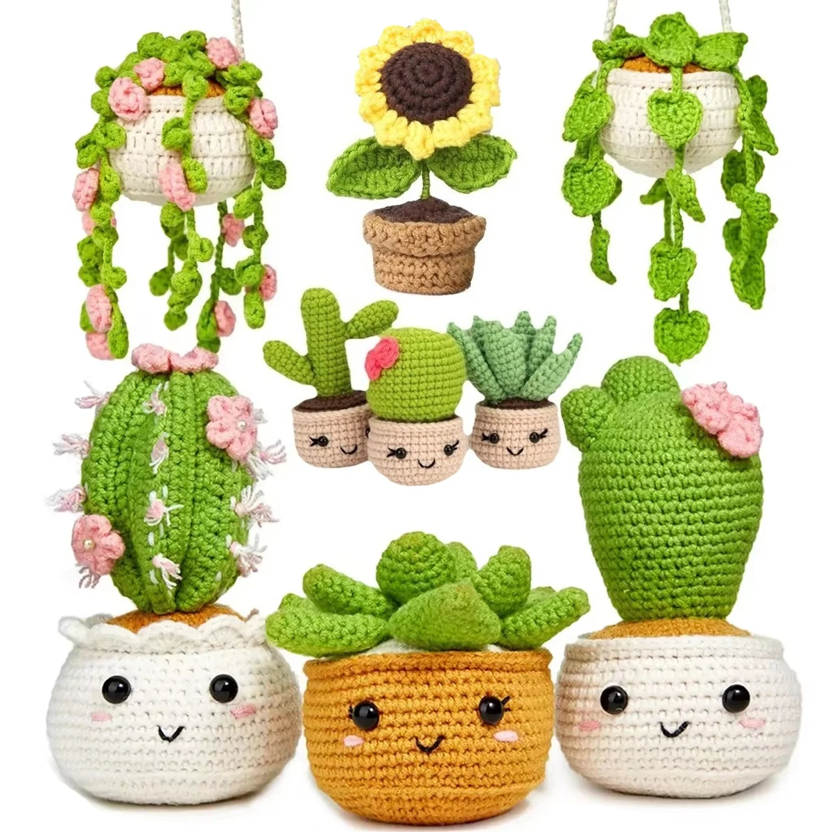 

Crochet Kit Cartoon Cute Hot Sale for Beginners Adults Craft Knitting with Step-by-Step Video Tutorials Home Decoration Gift