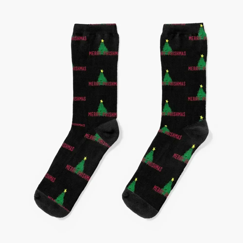 

Merry Phishmas Socks golf essential cool Stockings compression Socks For Women Men's
