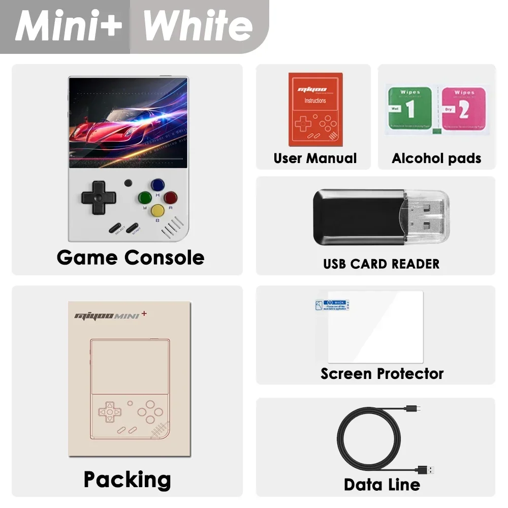 MIYOO Mini Plus Tragbare Retro Handheld Spielkonsole V2 Mini + IPS Bildschirm Klassische Videospielkonsole Linux System Kinder Geschenk 10