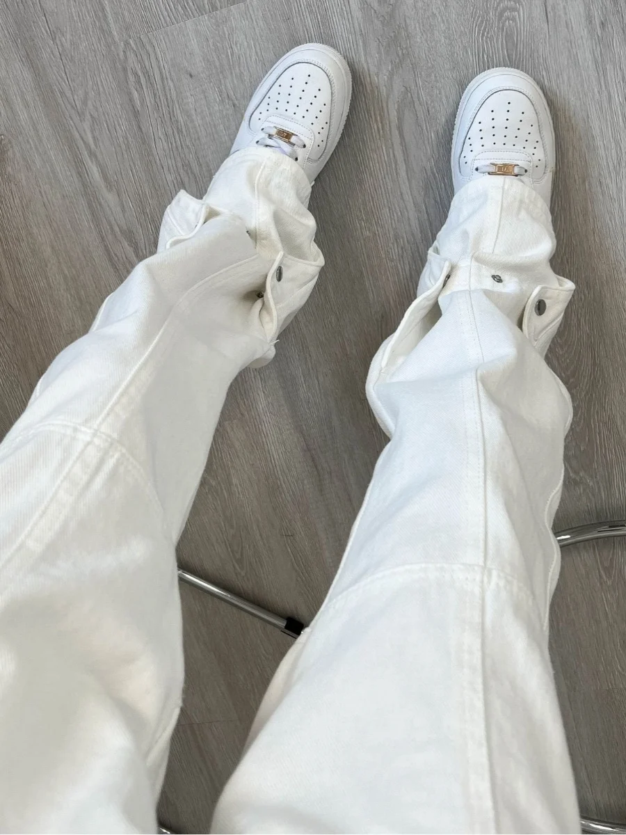 

Мужские джинсы прямого кроя с легким расклешением в стиле ретро, универсальный дизайн, повседневный стиль, облегающий крой, осенняя коллекция