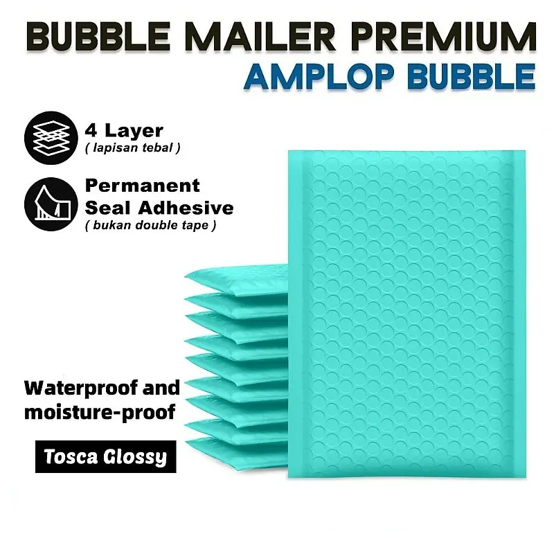 Co Extruded Matte Color Composite Bubble Envelope Thick Logistics Mail Bag Garment Packaging Pouch