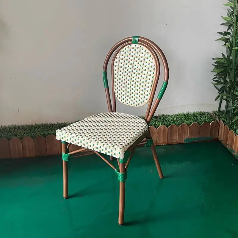 Outdoor courtyard rattan table and chairs Outdoor single chair Balcony rattan chair