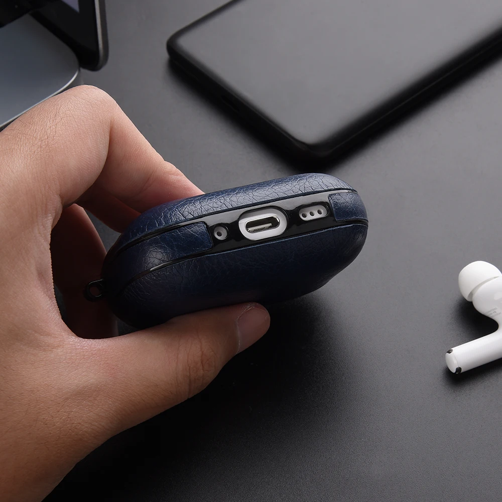 حافظة سماعات أذن Apple AirPods Pro 3 من الجلد Pro3 حافظة واقية لسماعات الأذن