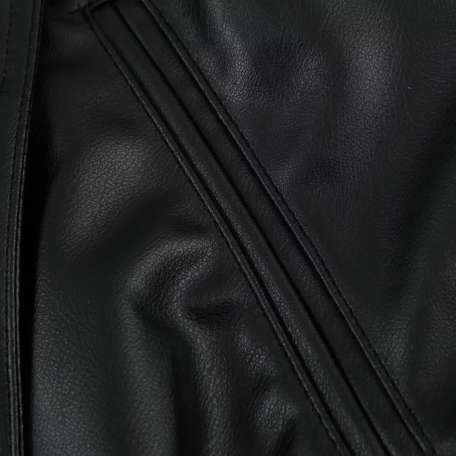 Women Leather Effect Jacket with Belt Lapel Collar Zip Up Long Sleeve Slim Fit Elegant Coat Autumn Winter Outerwear Fashion