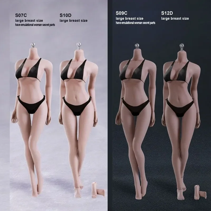 

TBL 1/6 Scale Action Figure Seamless Body Model Stainless 12inch Female soldier S01A S04B S07C S10D Pale Skin Suntan Skin