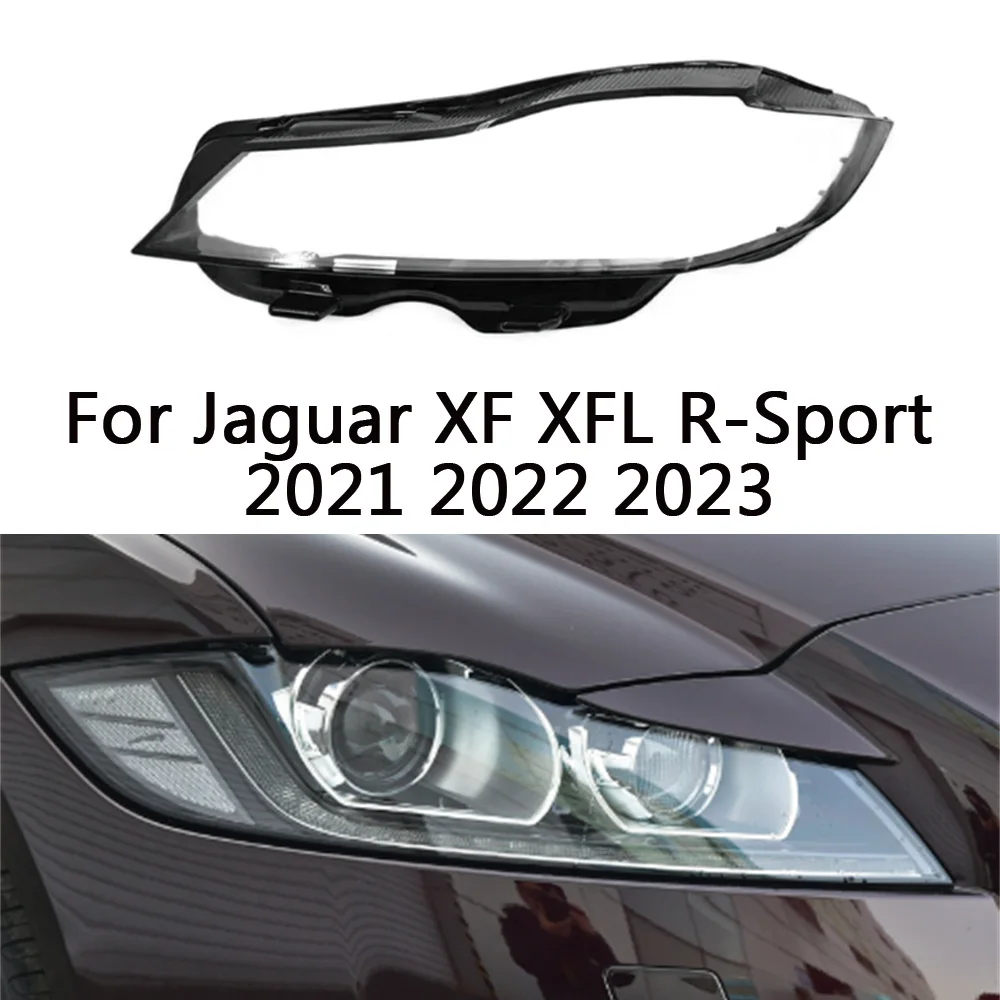 

For Jaguar XF XFL 2021 2022 2023 Car headlight cover Transparent Lamp Shell Lampcover Plexiglass Original Lampshade