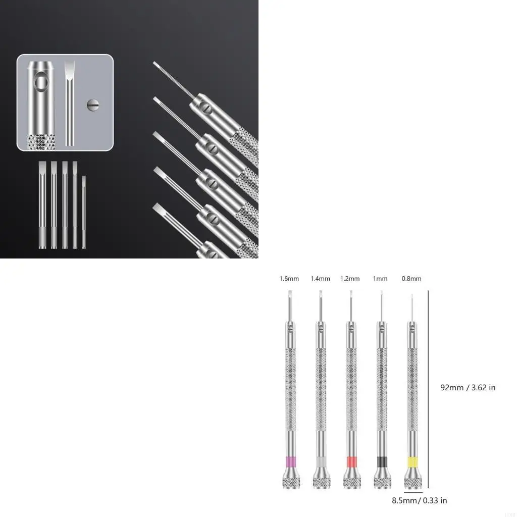 

3Piece Slimmer Screwdriver Jewelry Repair Tool For Timepiece Repair Steel Tip