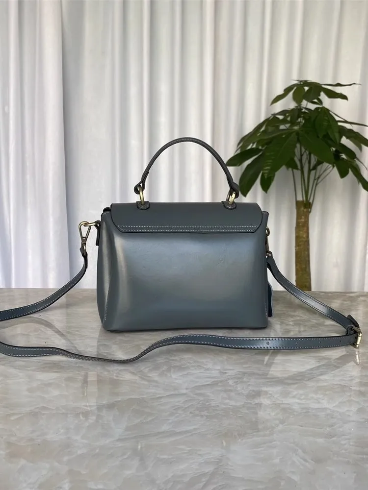 Biurowa, damska do pracy krowa torebka skórzana z przegródką eleganckie damskie torba z pasek na ramię casualowe torby tote torby Crossbody z klapką