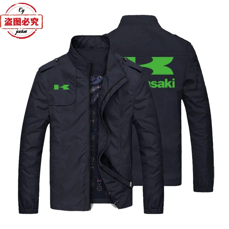 

Motorcycle logo cycling clothes, locomotive jacket, loose long-sleeved top, tooling men's jacket, team clothes, work clothes