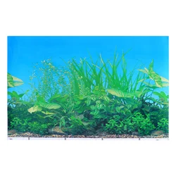 Fish Tank Background Paper Aquarium Sticker Wallpaper Underwater Poster Backdrop